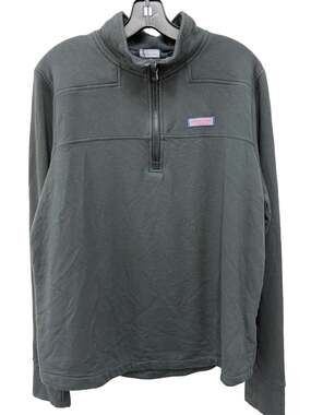 Vineyard Vines The Shep Shirt Quarter-Zip Pullover Sweater - Black - XL